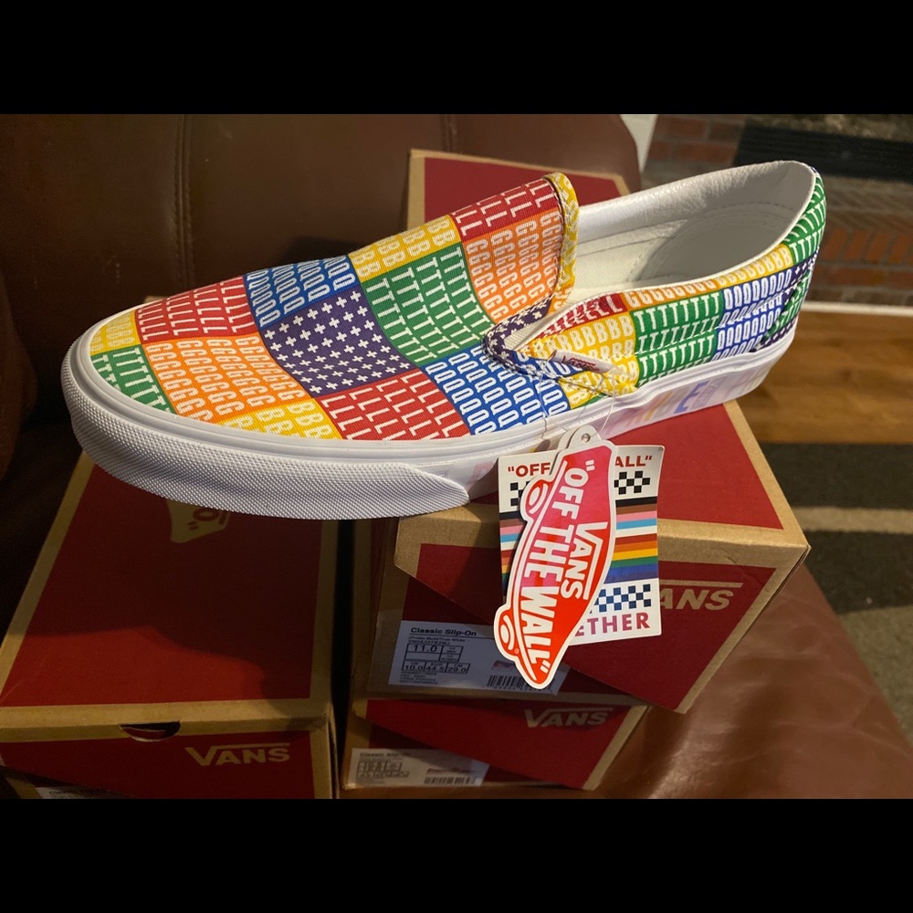 Pride slip on vans